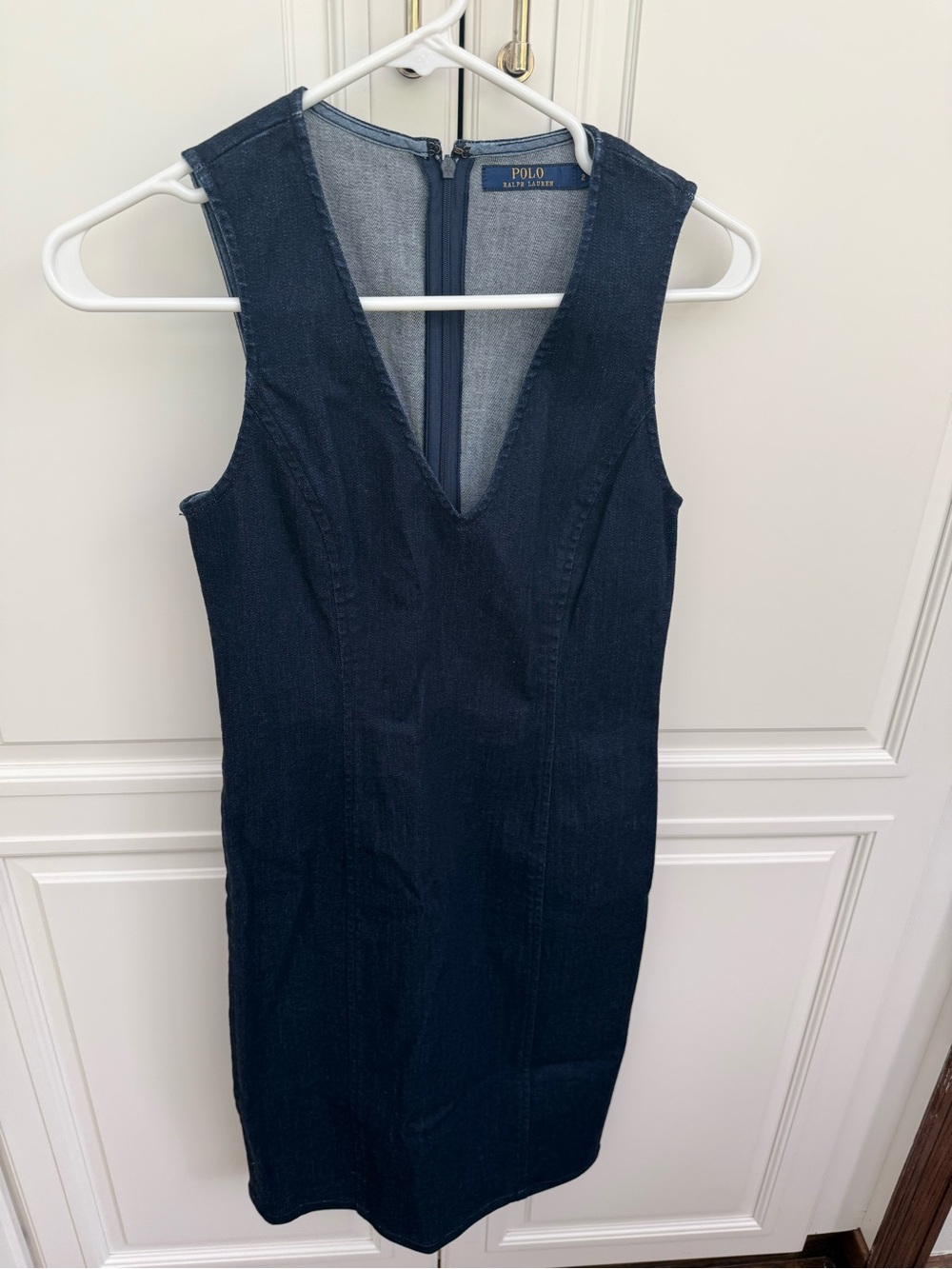 Denim fitted dress